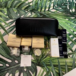 dior bundle set 2 lipsticks deluxe j’adore perfume 3 dior prestige skincare bag